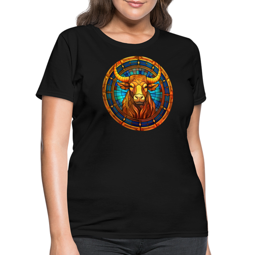 Women's Mosaic Taurus T-Shirt - black