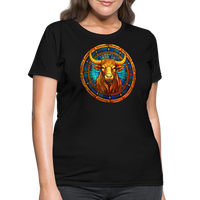 Thumbnail for Women's Mosaic Taurus T-Shirt - black