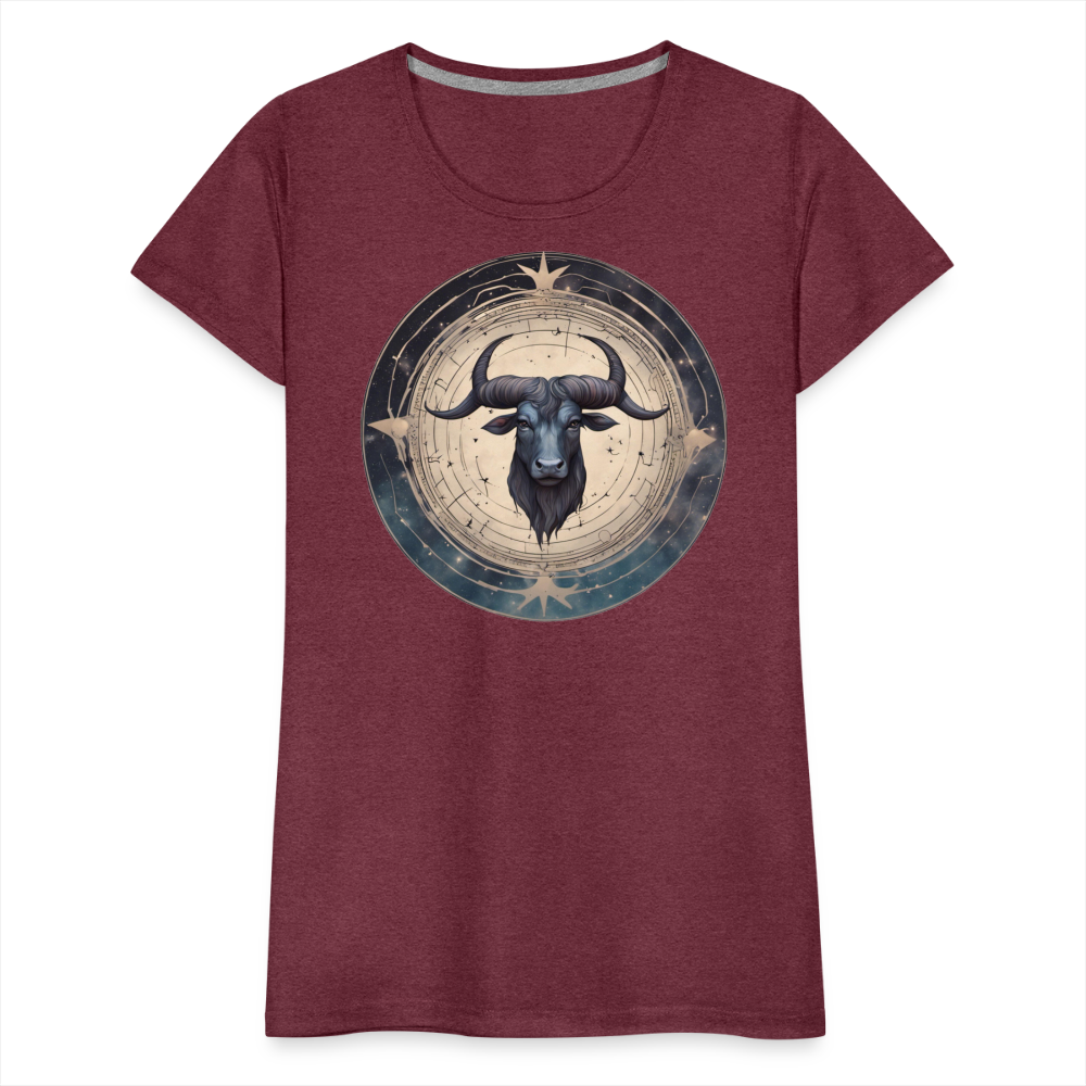 Women’s Mythical Taurus Premium T-Shirt - heather burgundy