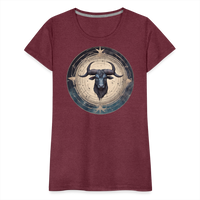 Thumbnail for Women’s Mythical Taurus Premium T-Shirt - heather burgundy