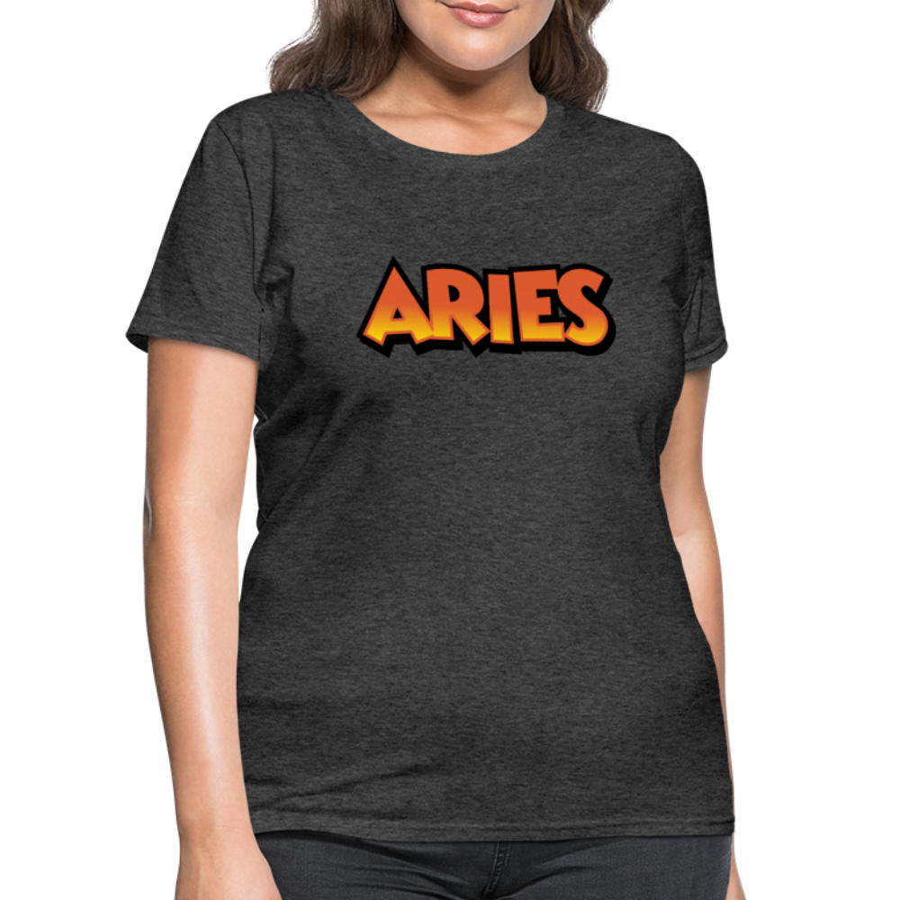 Women's Aries New Design T-Shirt - heather black