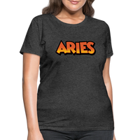 Thumbnail for Women's Aries New Design T-Shirt - heather black