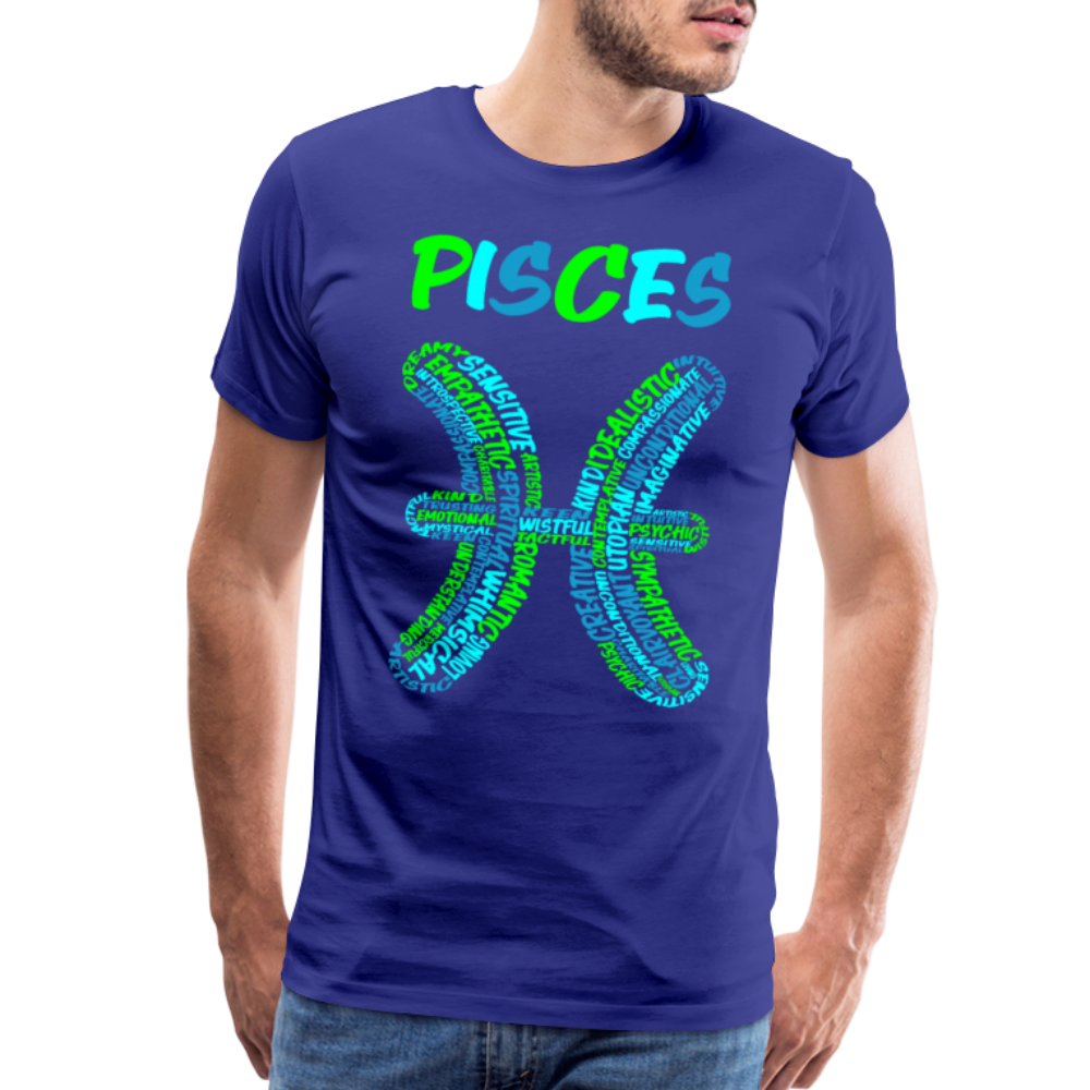 Men's Power Words Pisces Premium T-Shirt - royal blue