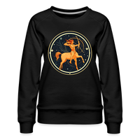 Thumbnail for Women’s Mystic Sagittarius Premium Sweatshirt - black