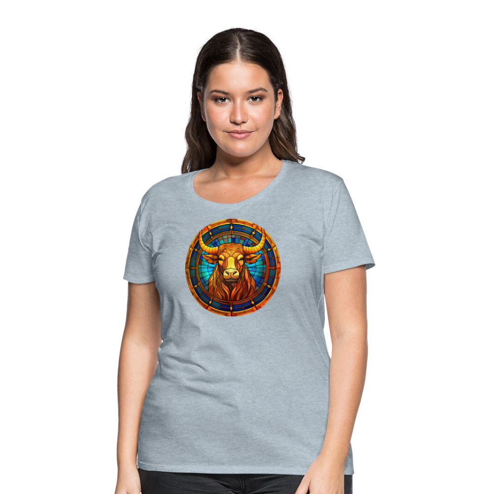 Women’s Mosaic Taurus Premium T-Shirt - heather ice blue