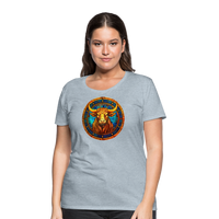 Thumbnail for Women’s Mosaic Taurus Premium T-Shirt - heather ice blue