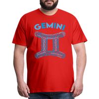 Thumbnail for Men's Power Words Gemini Premium T-Shirt - red