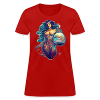 Thumbnail for Women's Mythical Aquarius T-Shirt - red