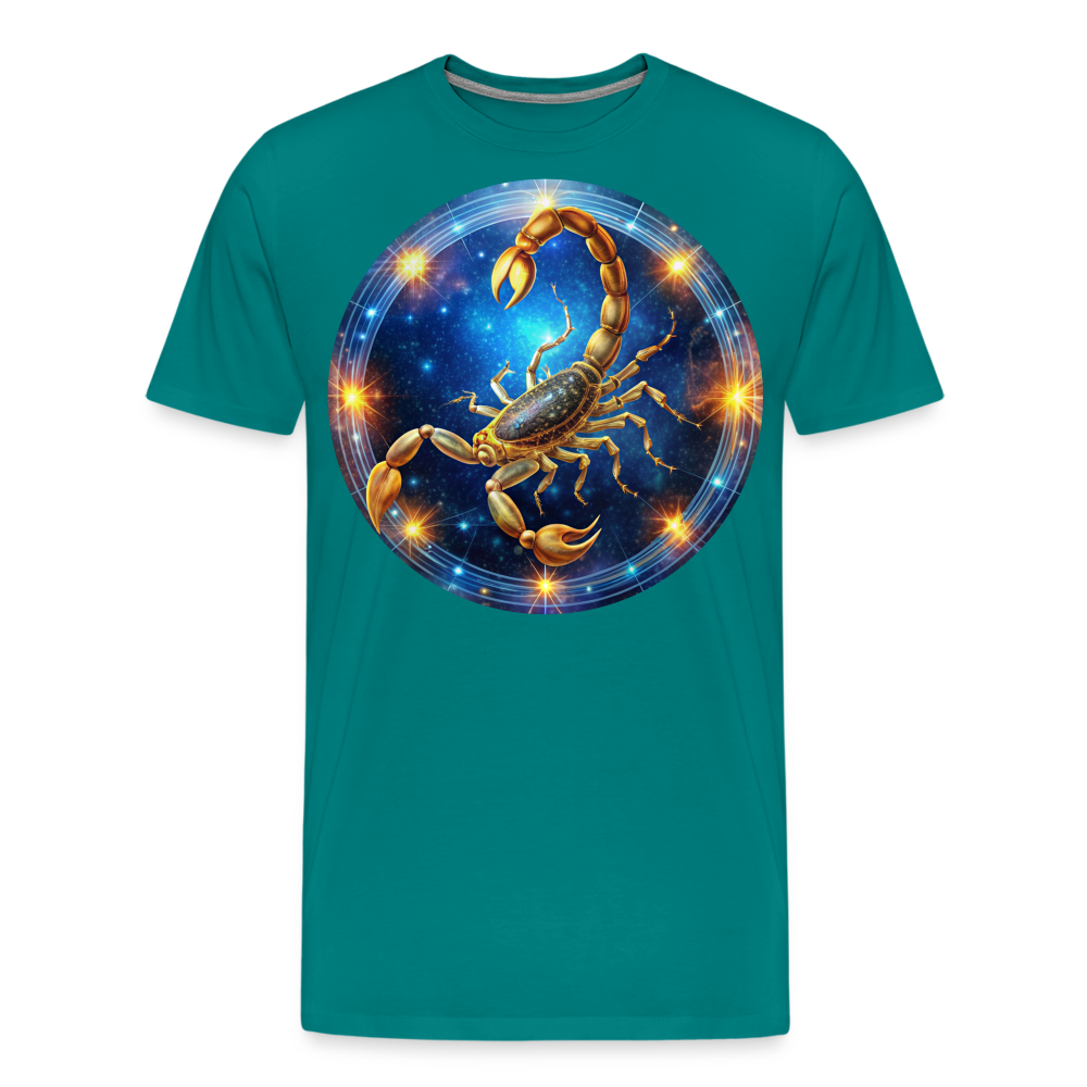 Men's Mystic Scorpio Premium T-Shirt - teal