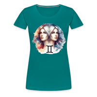 Thumbnail for Women’s Mythical Gemini Premium T-Shirt - teal