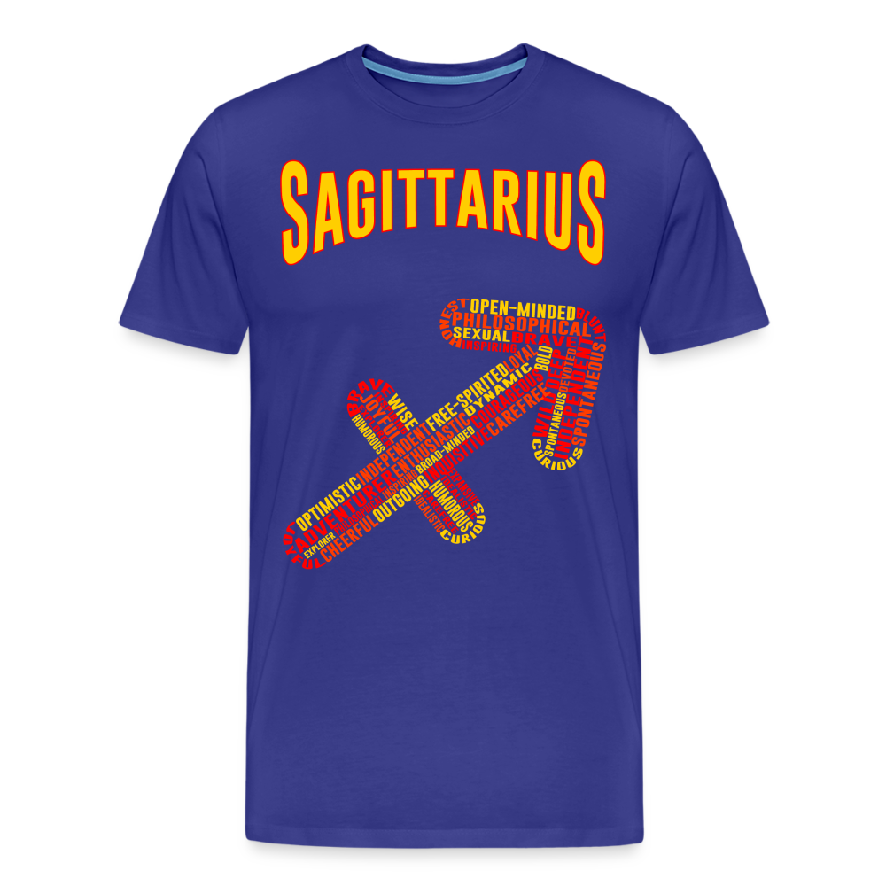 Men's Power Words Sagittarius Premium T-Shirt - royal blue