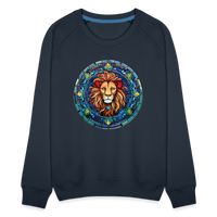 Thumbnail for Women’s Mosaic Leo Premium Sweatshirt - navy