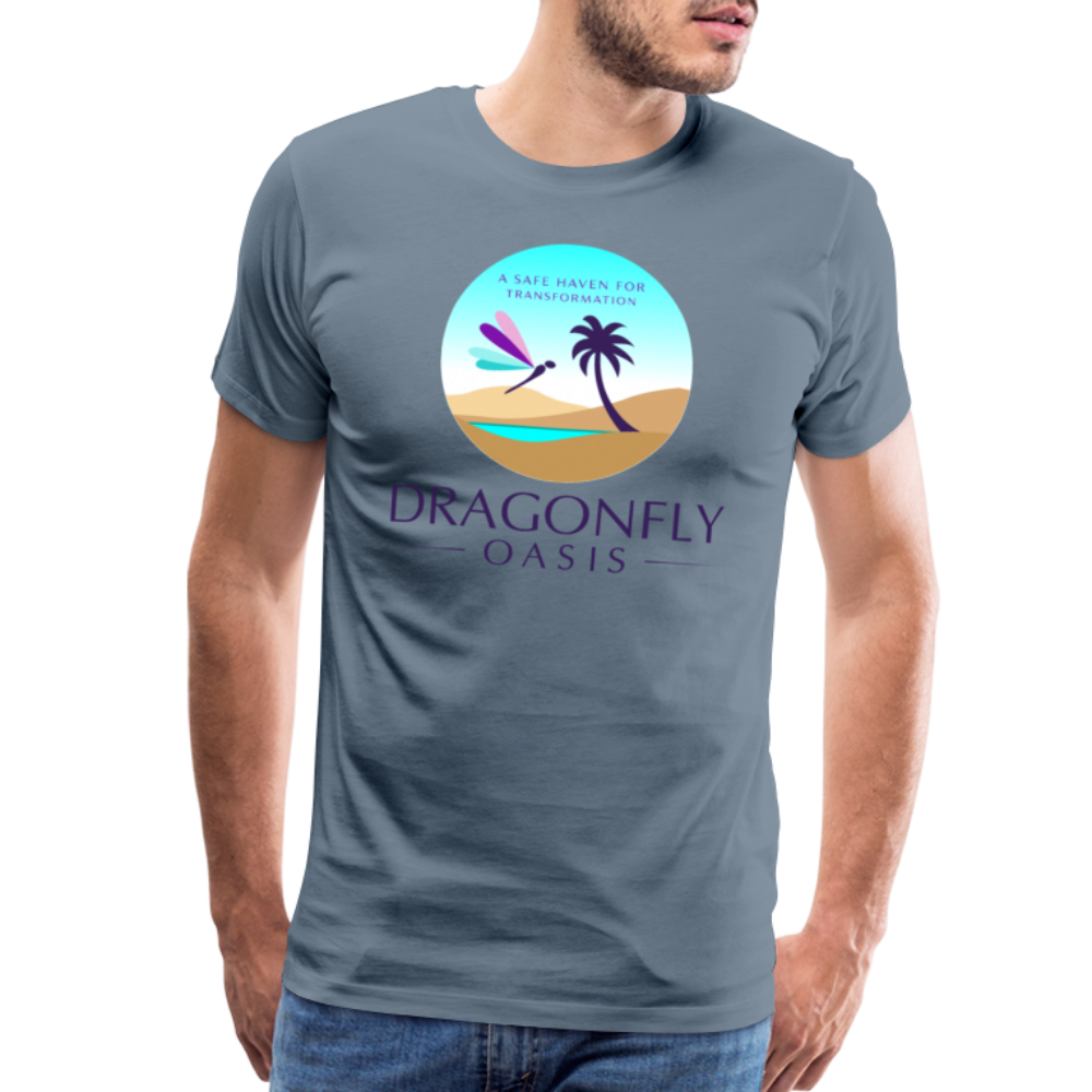 Men's Dragonfly Oasis V.1 Premium T-Shirt - steel blue