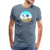 Thumbnail for Men's Dragonfly Oasis V.1 Premium T-Shirt - steel blue