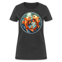 Thumbnail for Women's Symbol Pisces T-Shirt - heather black