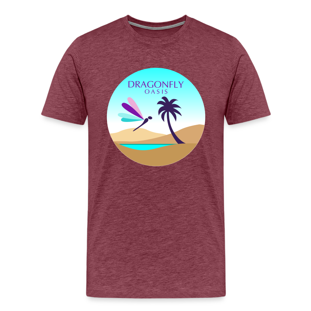 Men's Dragonfly Oasis v.2 Premium T-Shirt - heather burgundy