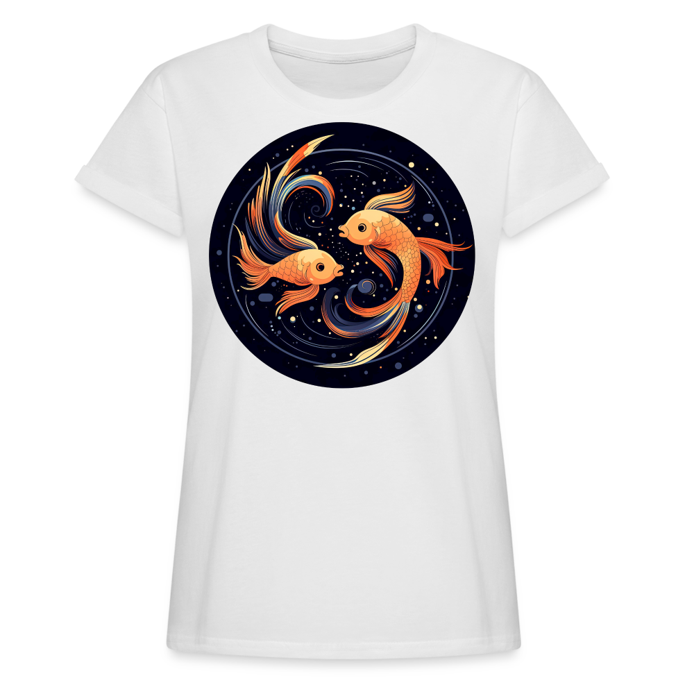 Women's Mystic Pisces Relaxed Fit T-Shirt - white