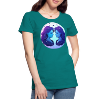 Thumbnail for Women’s Magic Gemini Premium T-Shirt - teal