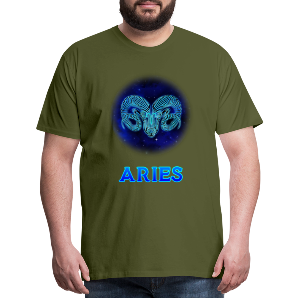 Men's Aries Premium T-Shirt - olive green