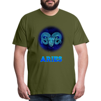 Thumbnail for Men's Aries Premium T-Shirt - olive green