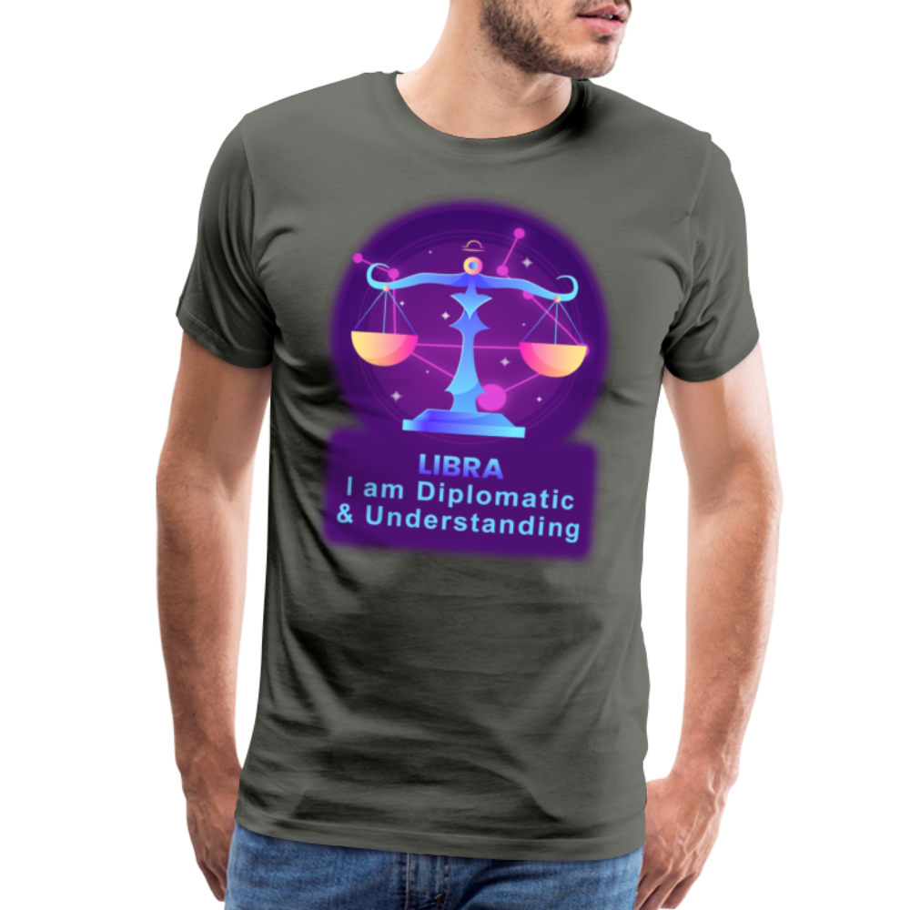 Men's Neon Libra Premium T-Shirt - asphalt gray