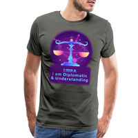 Thumbnail for Men's Neon Libra Premium T-Shirt - asphalt gray