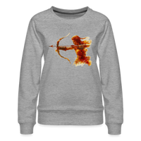 Thumbnail for Women’s Mythical Sagittarius Premium Sweatshirt - heather grey