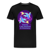 Thumbnail for Men's Neon Pisces Premium T-Shirt - black