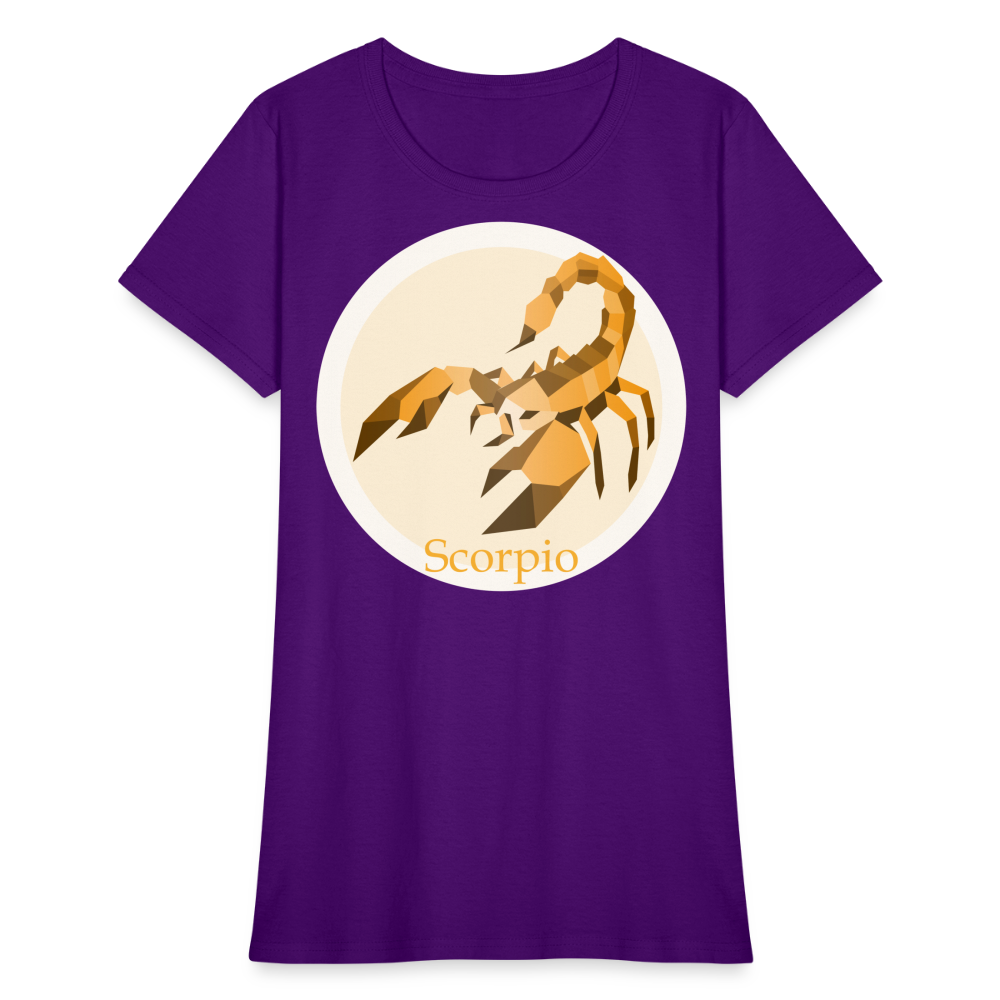 Women's Mosaic Scorpio T-Shirt - purple