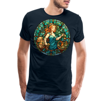 Thumbnail for Men's Mosaic Virgo Premium T-Shirt - deep navy