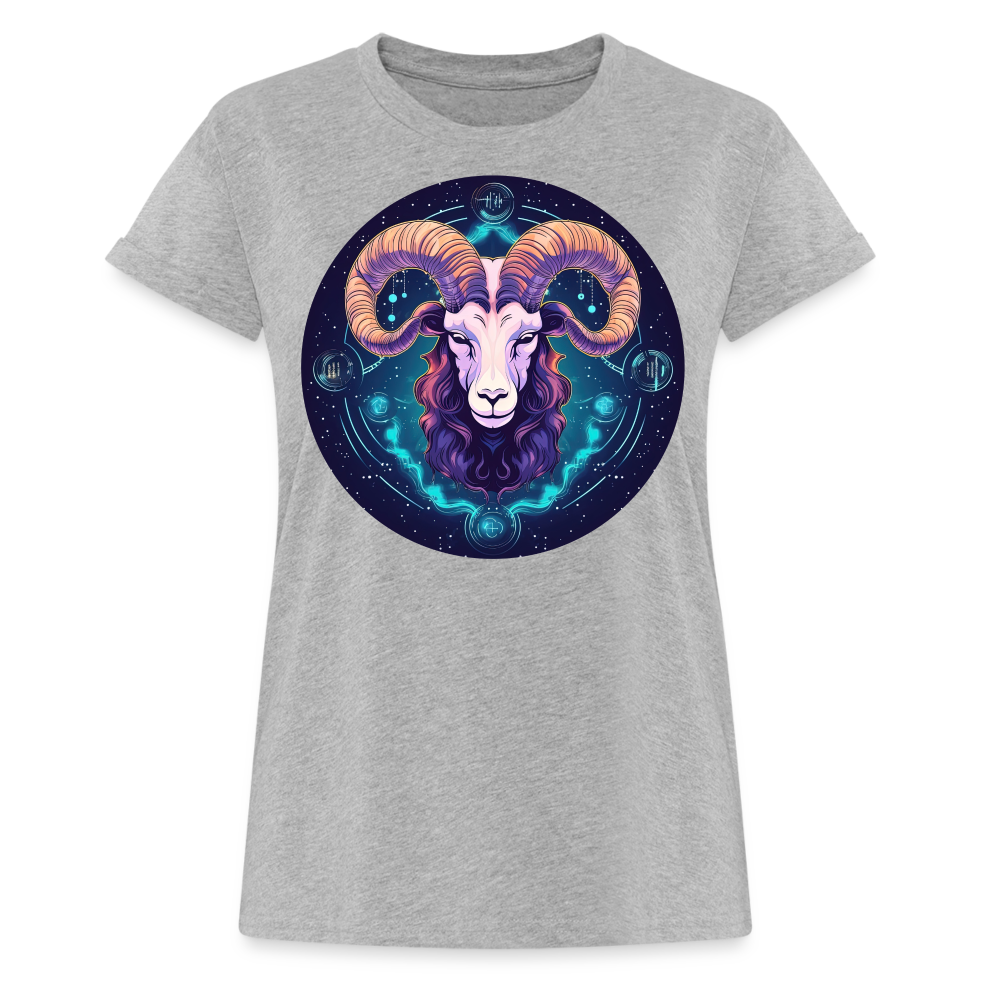 Women's Mystic  Aries Relaxed Fit T-Shirt - heather gray