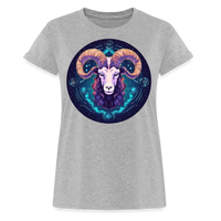 Thumbnail for Women's Mystic  Aries Relaxed Fit T-Shirt - heather gray