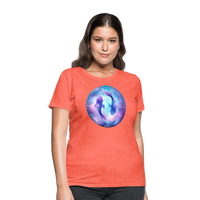 Thumbnail for Women's Classic Pisces T-Shirt - heather coral