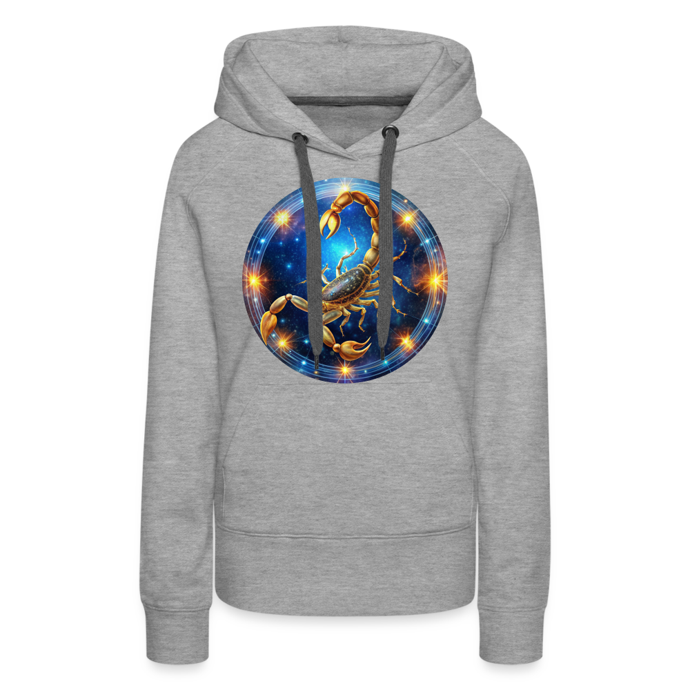 Women’s Mystic Scorpio Premium Hoodie - heather grey