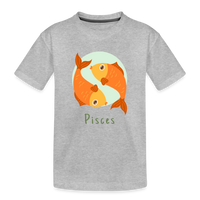 Thumbnail for Kid’s Astro Toon Pisces Premium Organic T-Shirt - heather gray