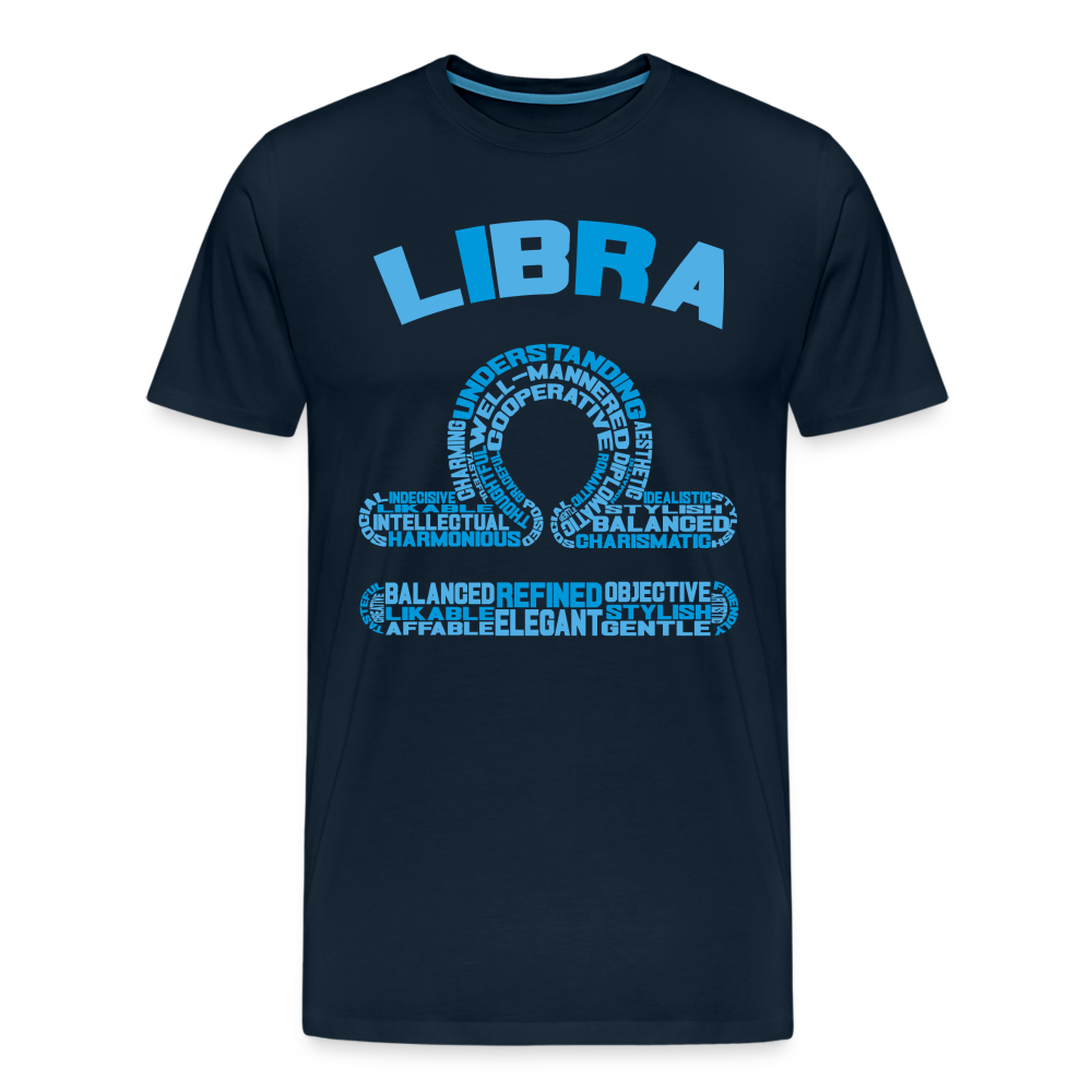 Men's Power Words Libra Premium T-Shirt - deep navy