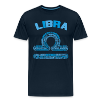 Thumbnail for Men's Power Words Libra Premium T-Shirt - deep navy