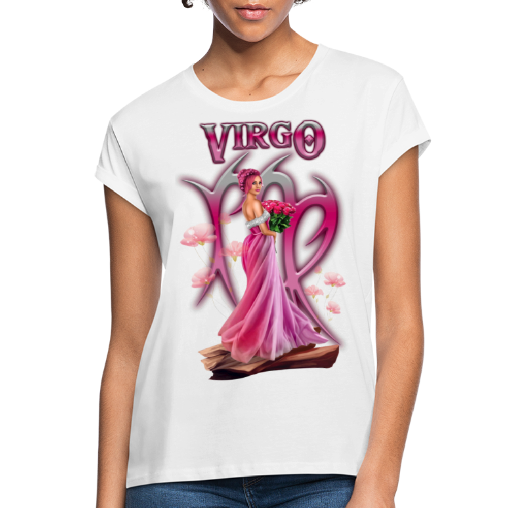 Women's Astral Virgo Relaxed Fit T-Shirt - white