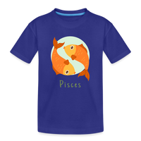 Thumbnail for Kid’s Astro Toon Pisces Premium Organic T-Shirt - royal blue