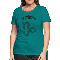 Thumbnail for Women's Power Words Capricorn Premium T-Shirt - teal