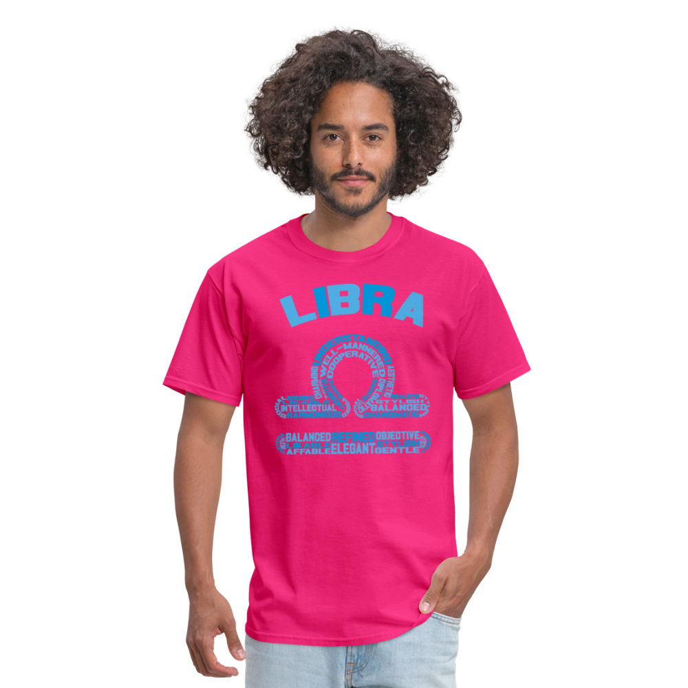 Men's Power Words Libra Classic T-Shirt - fuchsia