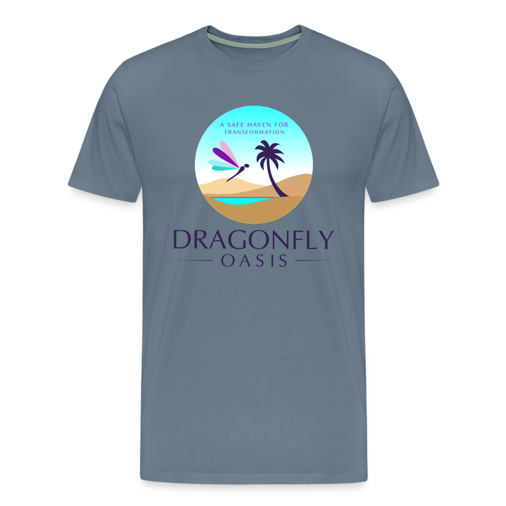 Men's Dragonfly Oasis V.1 Premium T-Shirt - steel blue