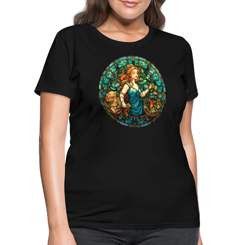 Women's Mosaic Virgo T-Shirt - black