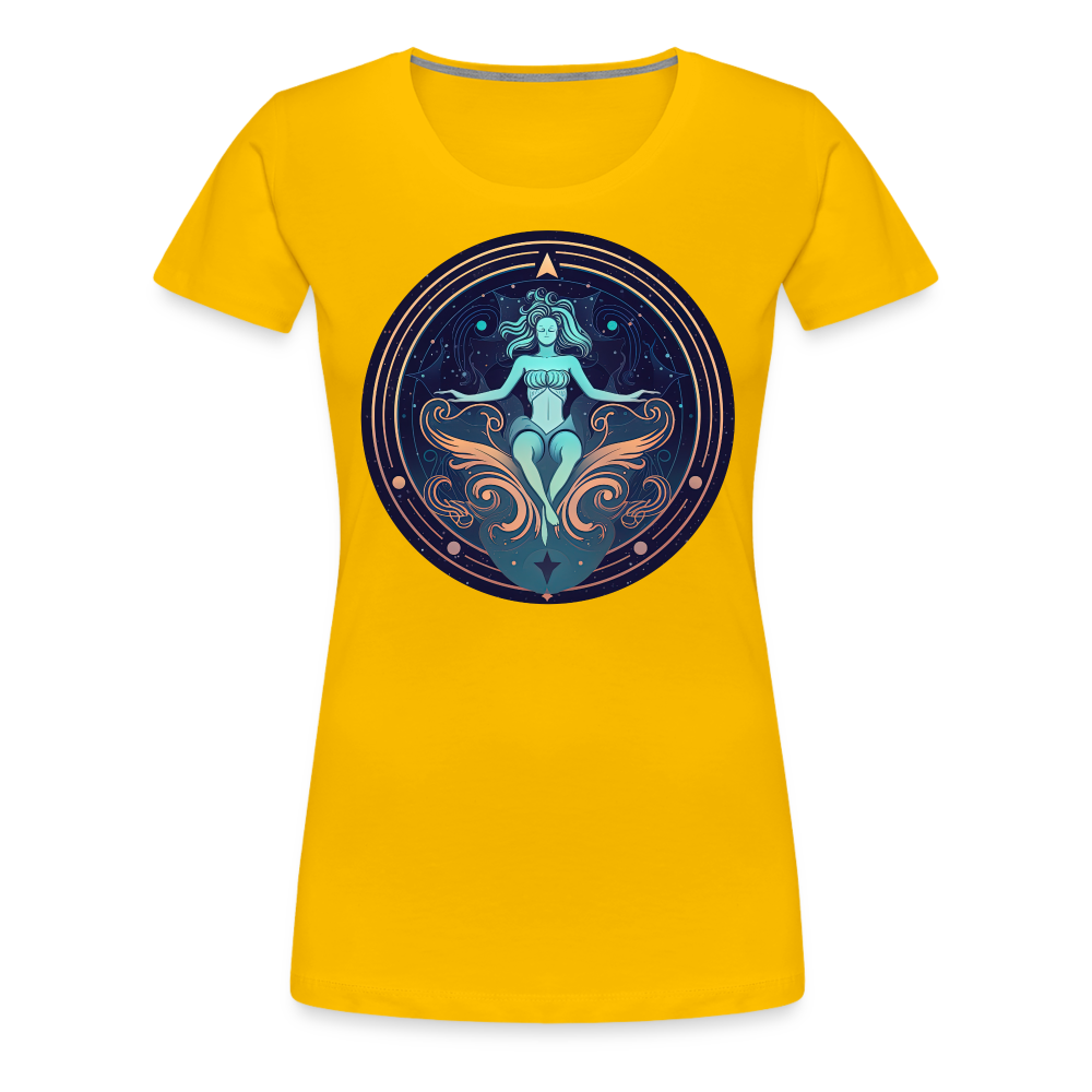 Women’s Mystic Aquarius Premium T-Shirt - sun yellow