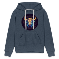 Thumbnail for Women’s Magic Taurus Premium Hoodie - heather denim