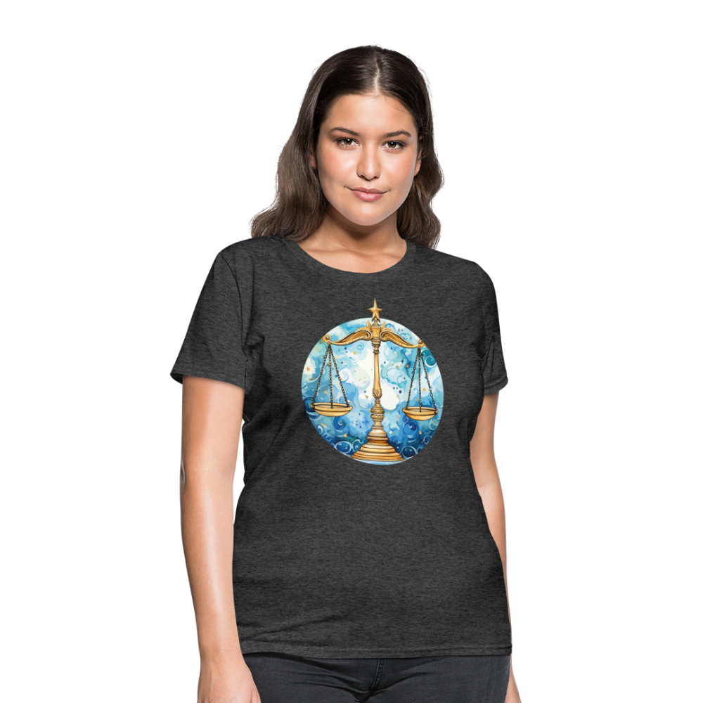 Women's Mythical Libra T-Shirt - heather black