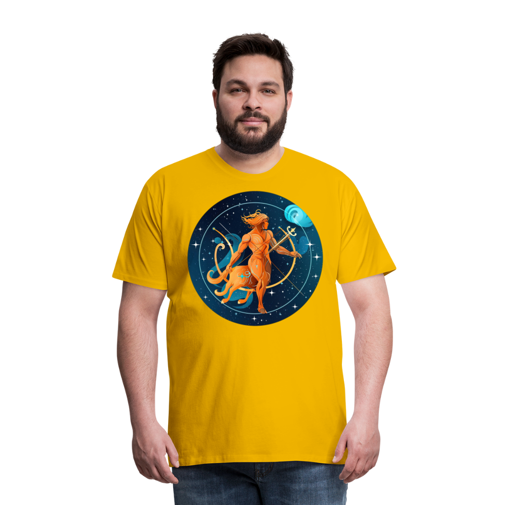 Men's Mythical Sagittarius Premium T-Shirt - sun yellow