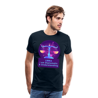 Thumbnail for Men's Neon Libra Premium T-Shirt - deep navy