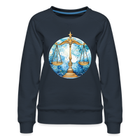 Thumbnail for Women’s Mythical Libra Premium Sweatshirt - navy