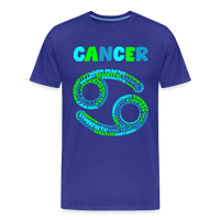 Thumbnail for Men's Power Words Cancer Premium T-Shirt - royal blue